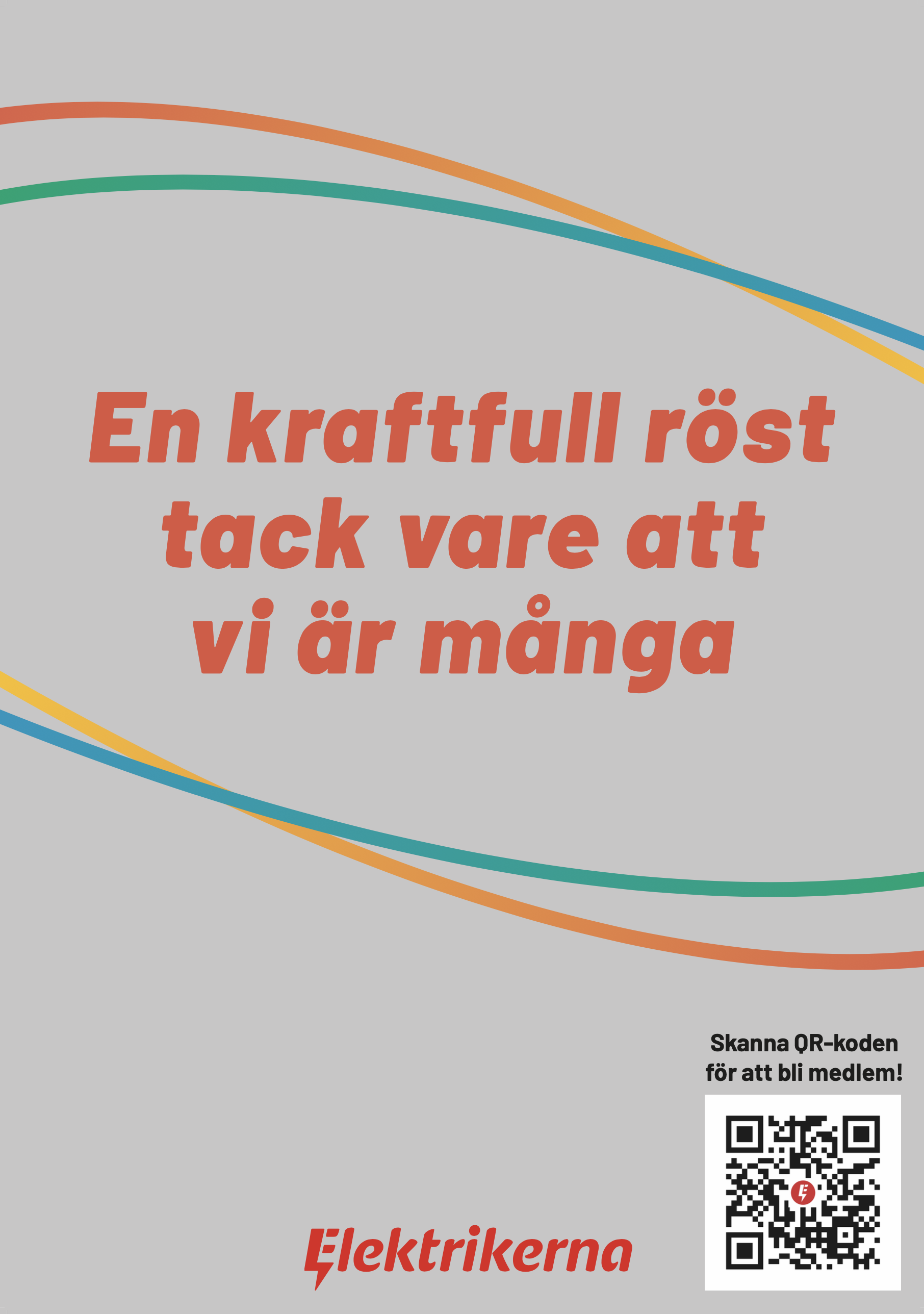 Affisch 70x100 cm Bli medlem - En kraftfull röst 1