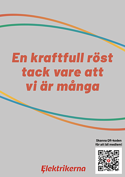 Affisch 70x100 cm Bli medlem - En kraftfull röst 1