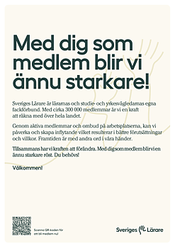 Med dig som medlem blir vi ännu starkare! - affisch A4