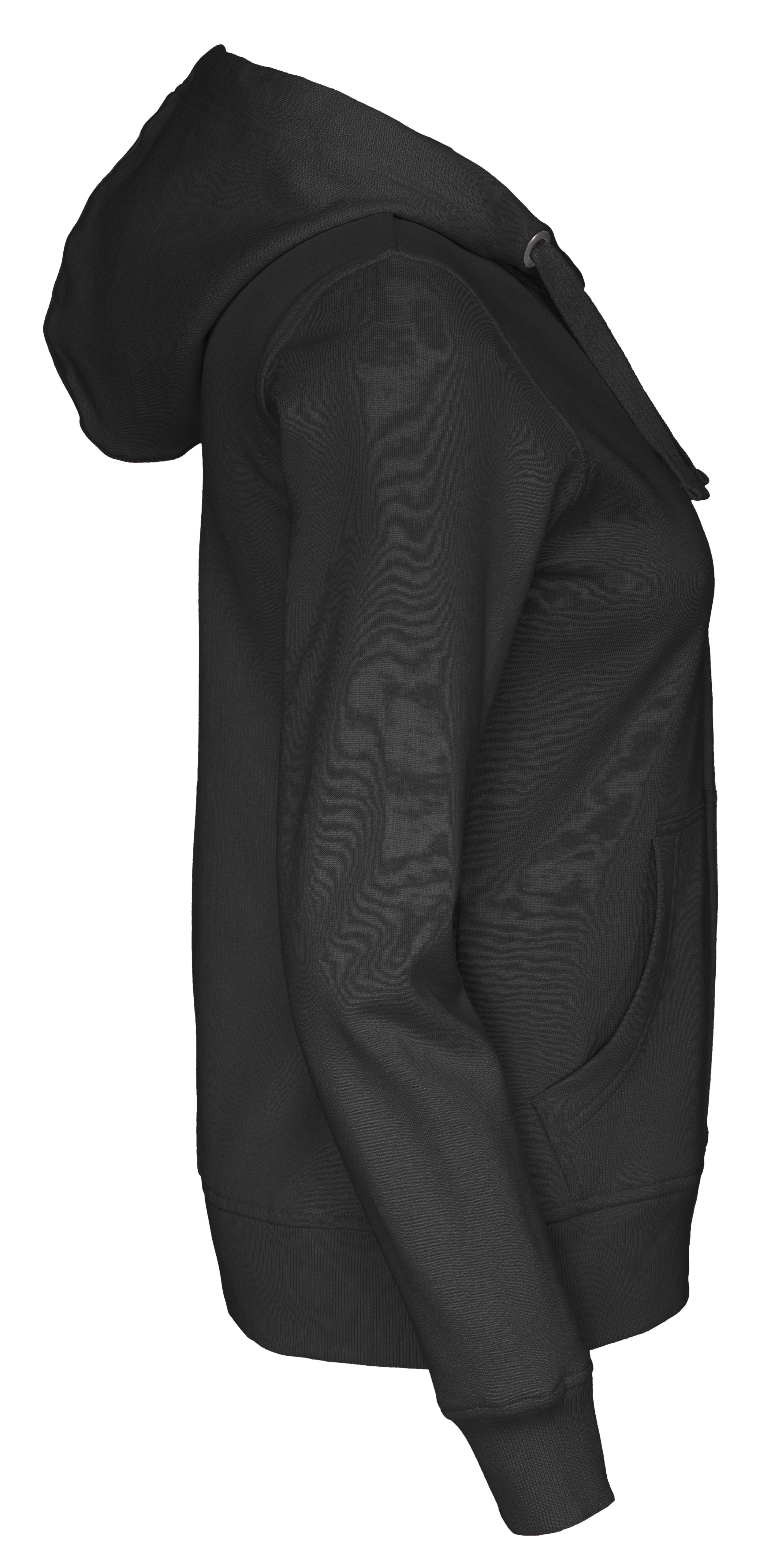 Hoodtröja Full zip CottoVer - Dam - Svart - 3