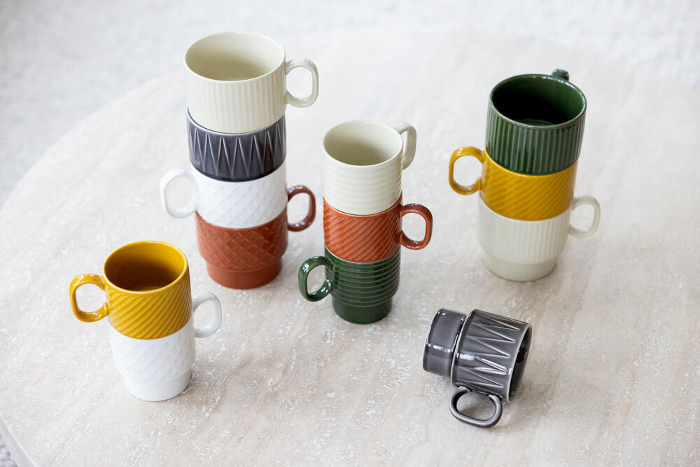 Kaffemugg - 2-pack - Flera färger - 3