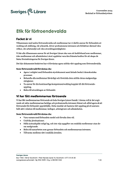 Etik för förtroendevalda – policydokument – pdf