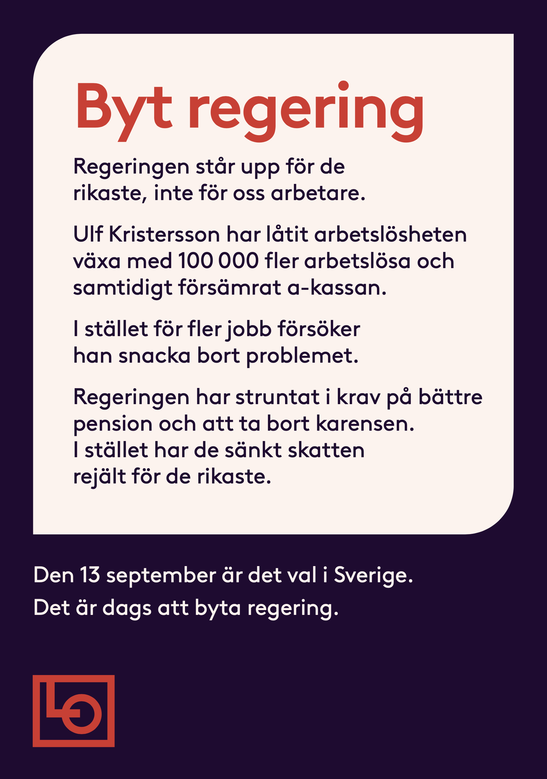Flyer A5 - Byt regering