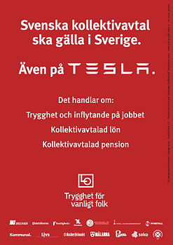Flyer A5 - Ensidig - Kollektivavtal Tesla