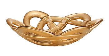 Skål BASKET - 306 mm - Guld