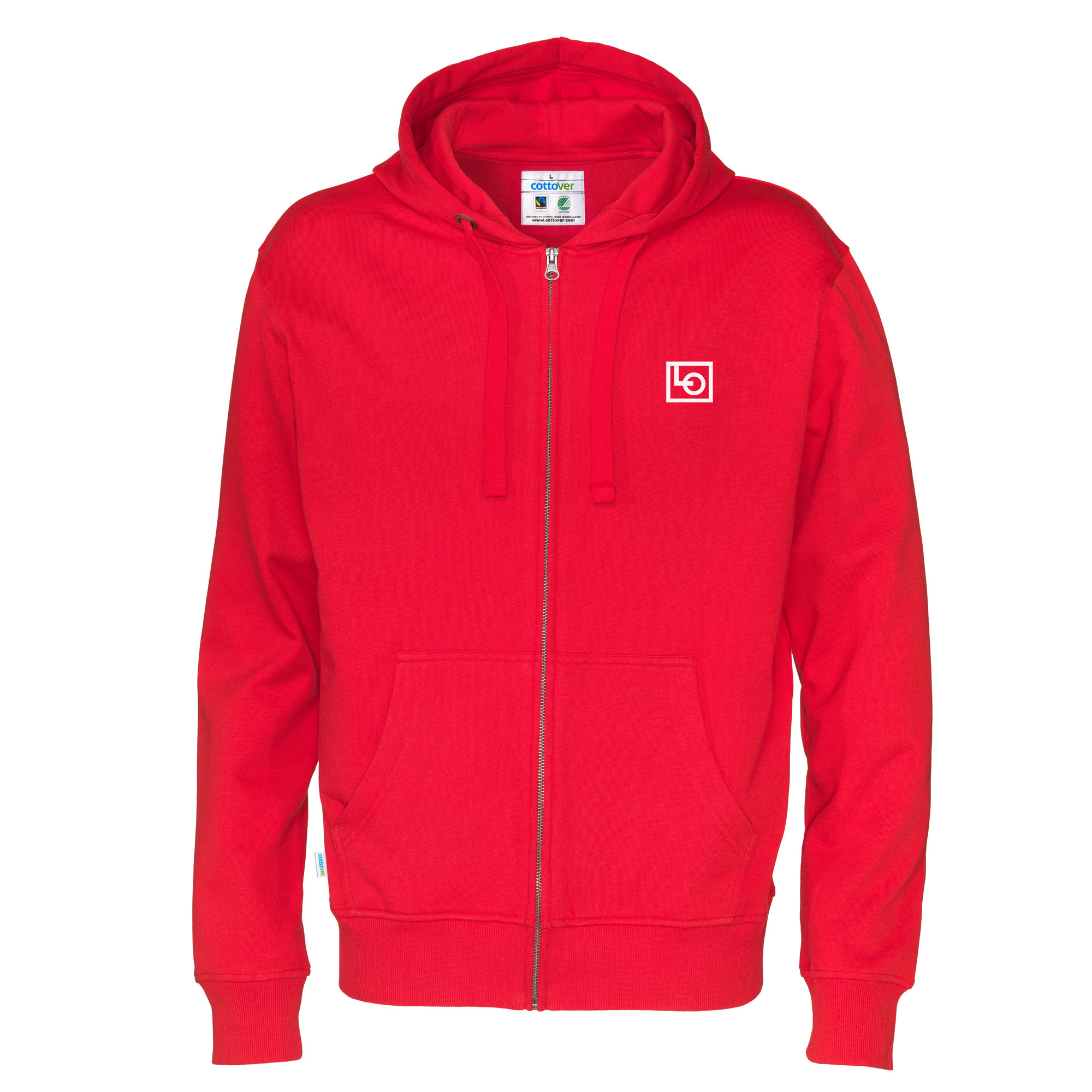 Hoodtröja Full zip CottoVer - Herr - Flera färger - 5