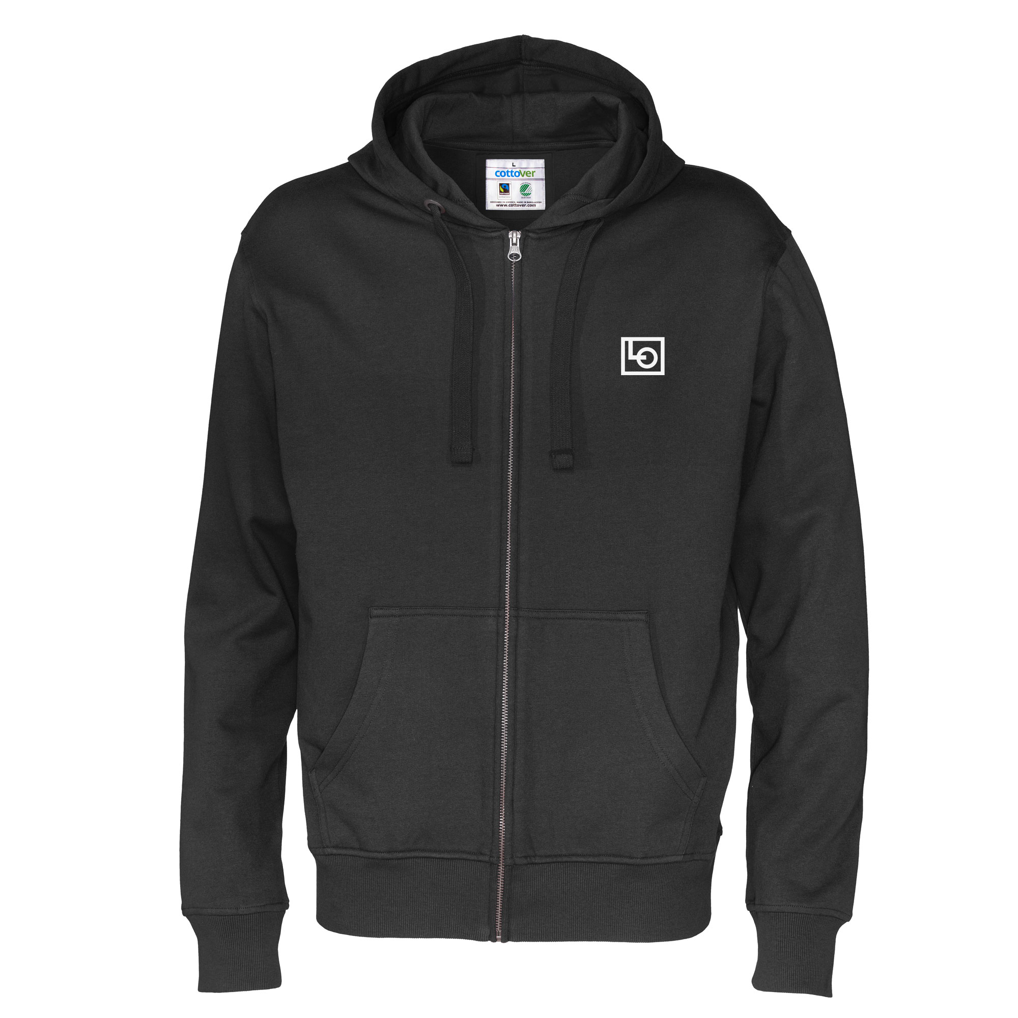 Hoodtröja Full zip CottoVer - Herr - Flera färger - 3