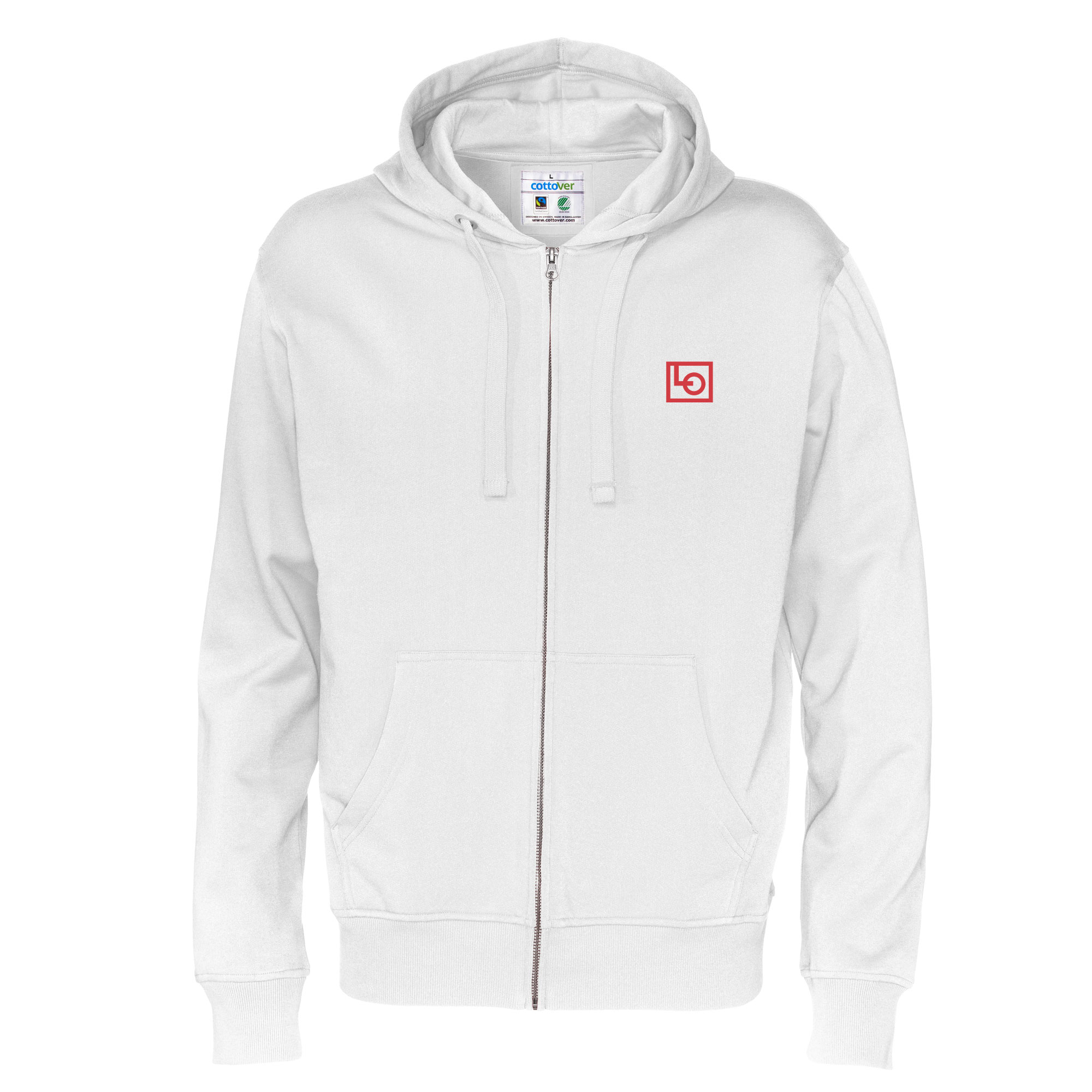 Hoodtröja Full zip CottoVer - Herr - Flera färger