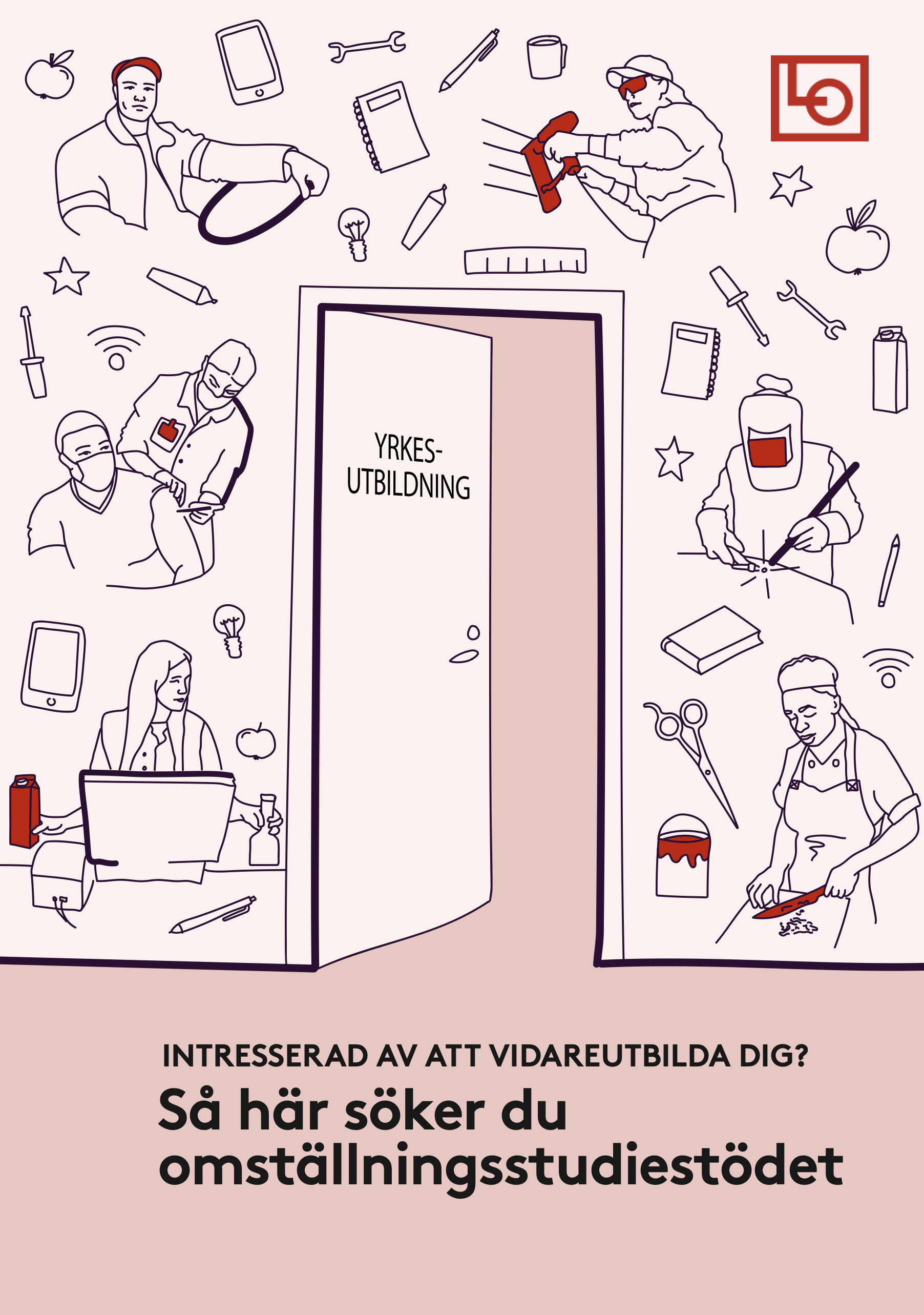 Folder A5 - Så här söker du omställningsstudiestödet