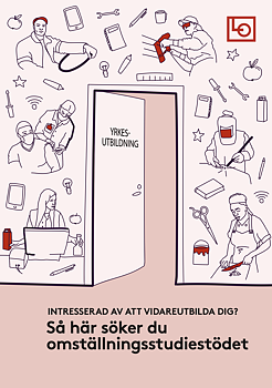 Folder A5 - Så här söker du omställningsstudiestödet