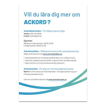 Ackord - Bra pengar för samma arbete
