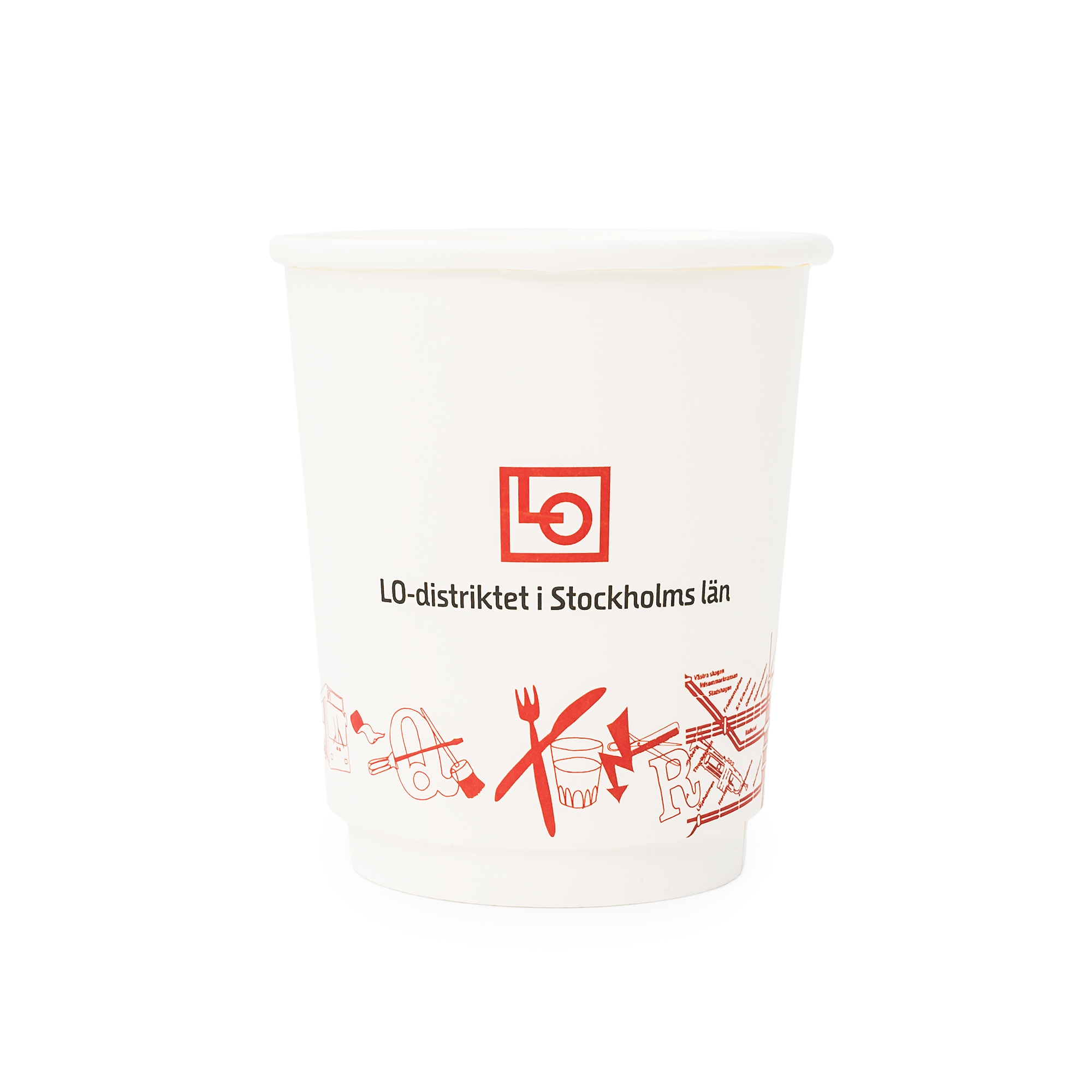 Pappmugg Mönster - 24 cl