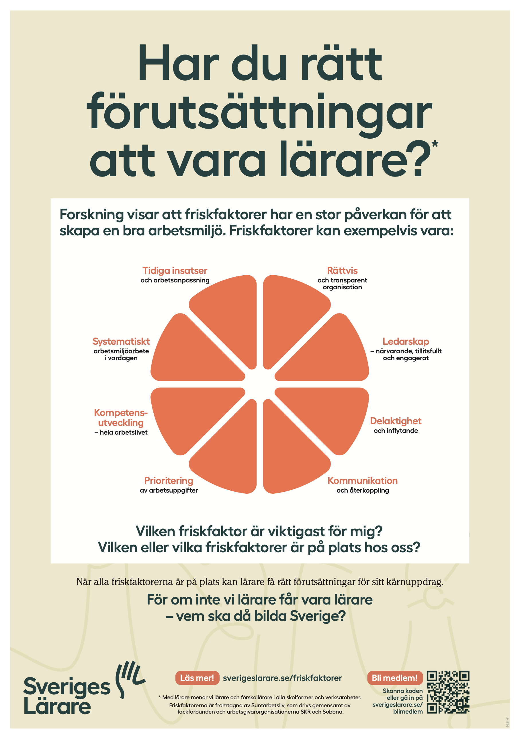 Har du rätt förutsättningar att vara lärare? – affisch A3 – pdf