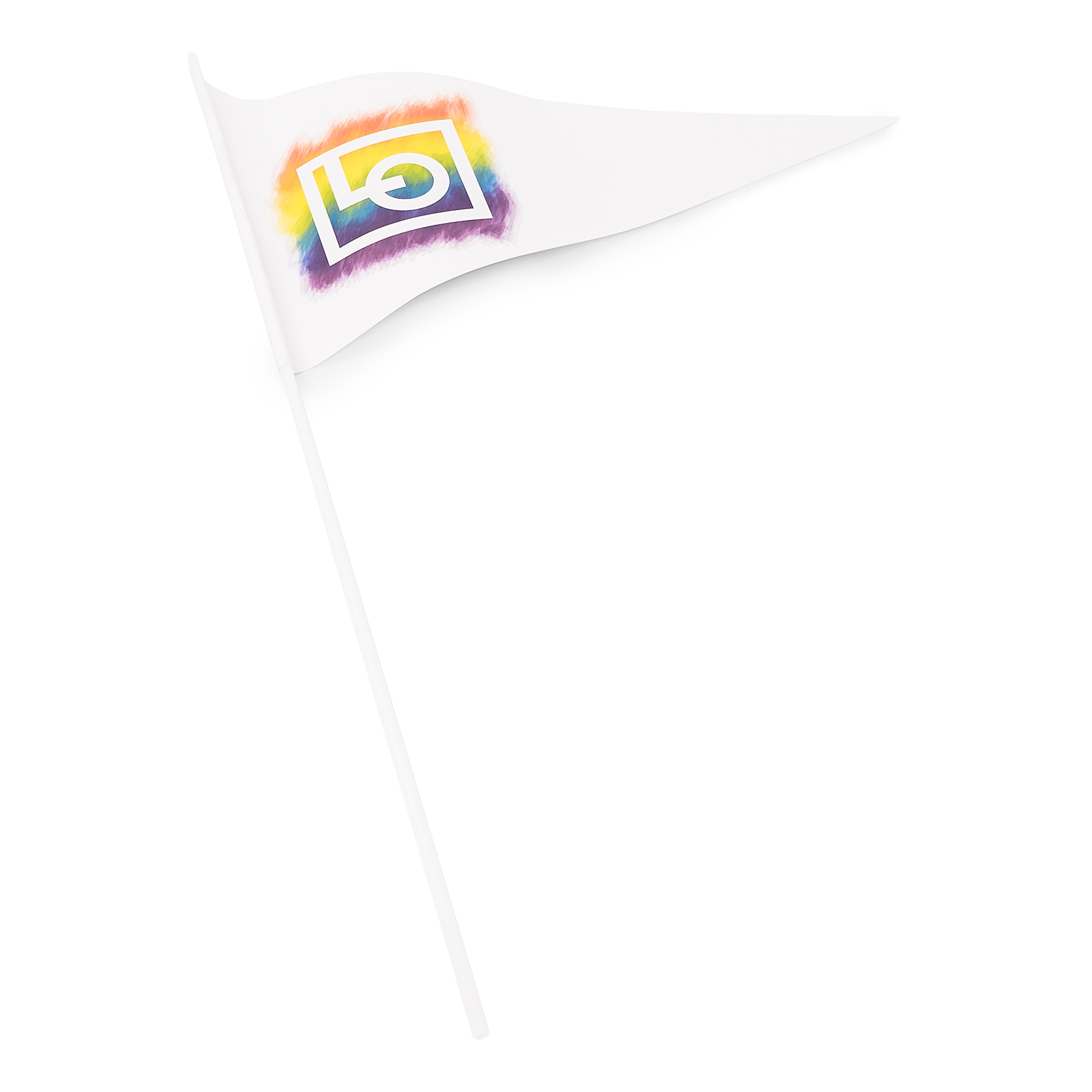 Handflagga Triangulär Pride