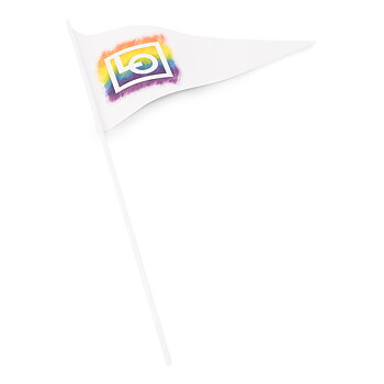 Handflagga Triangulär Pride