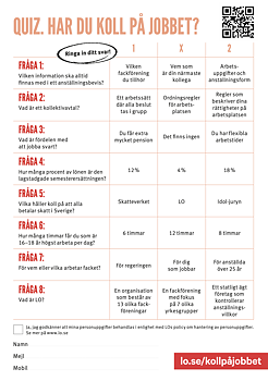 Quiz A5 - Har du koll på jobbet?