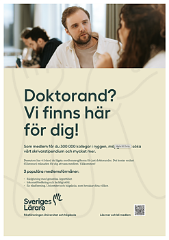 Doktorand? - Vi finns här för dig! affisch A4