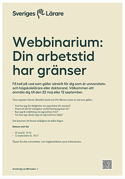 Webbinarium: Din arbetstid har gränser- affisch A4 - pdf
