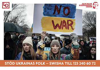Flyer A5 - Stöd Ukrainas folk