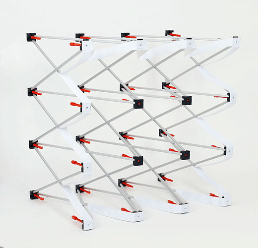 Skärmvägg Popup - Vit - 223x223 cm - 2