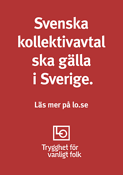 Flyer A5 - Svenska kollektivavtal ska gälla i Sverige