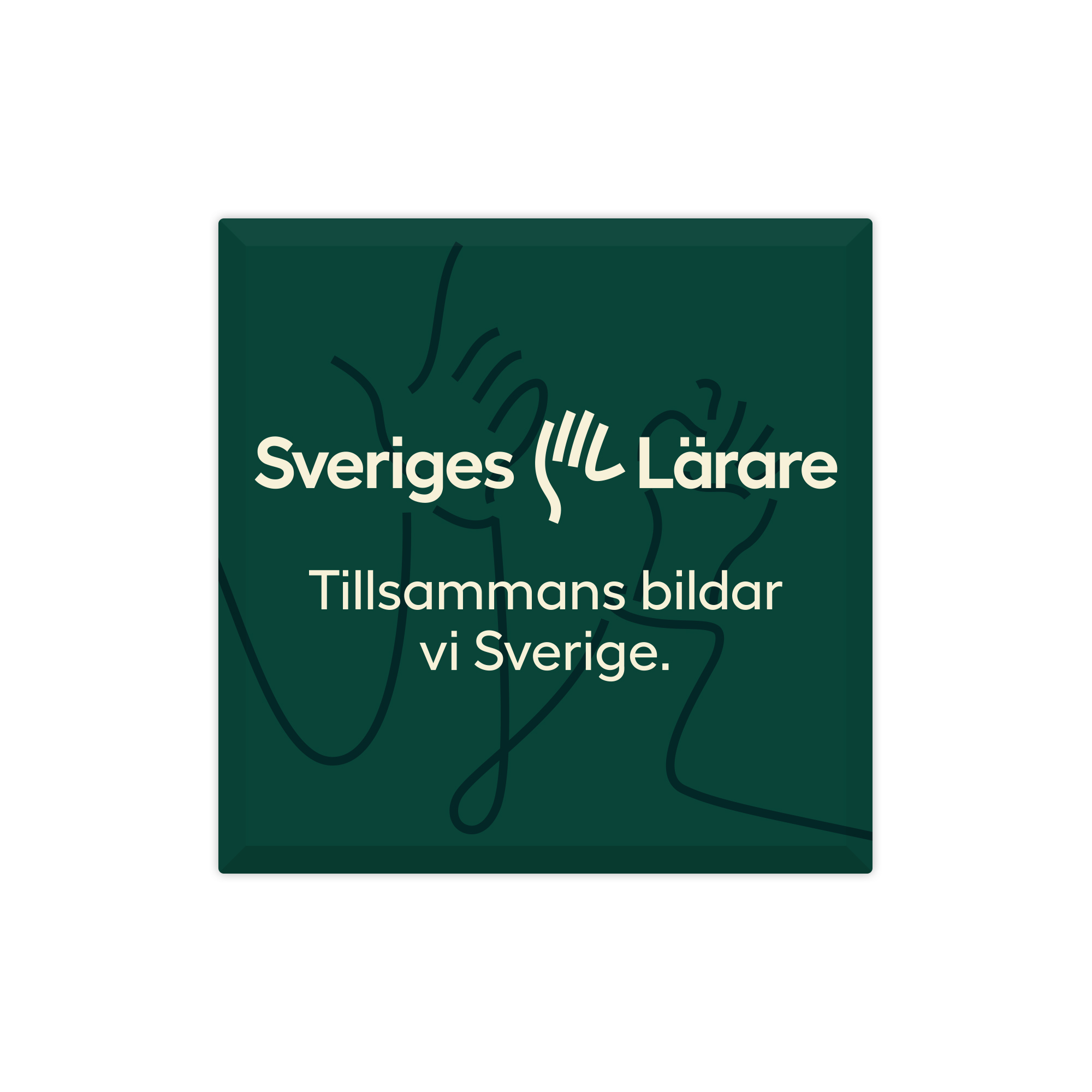 Kylskåpsmagnet kvadrat