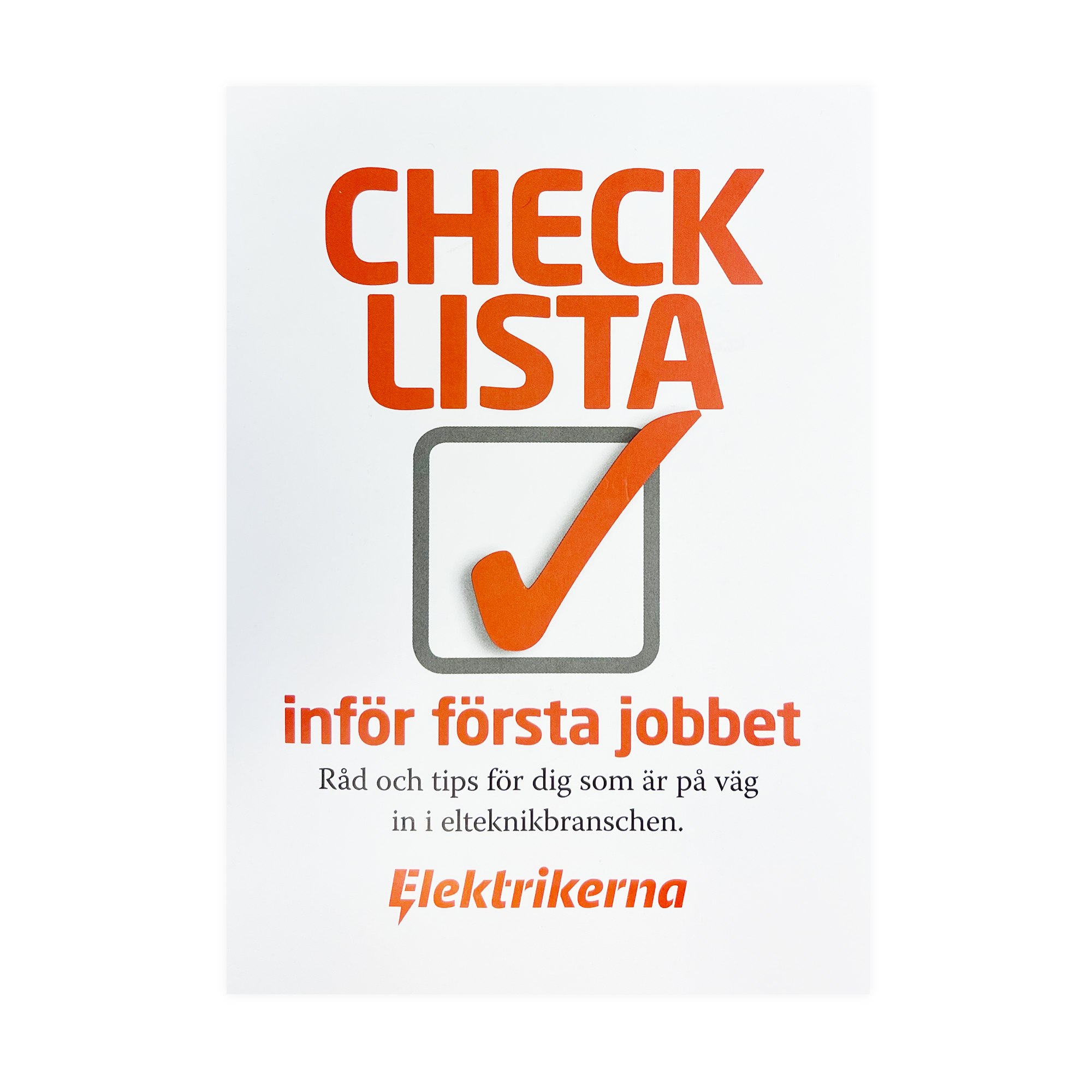 Checklista - inför första jobbet