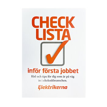 Checklista - inför första jobbet