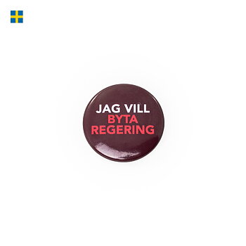 Kampanjknapp Jag vill byta regering 37 mm