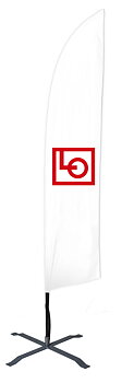 Beachflagga - Vit - 430 cm 