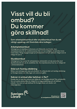 Visst vill du bli ombud? - affisch A4