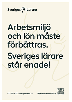 Arbetsmiljö och lön måste förbättras - flyer