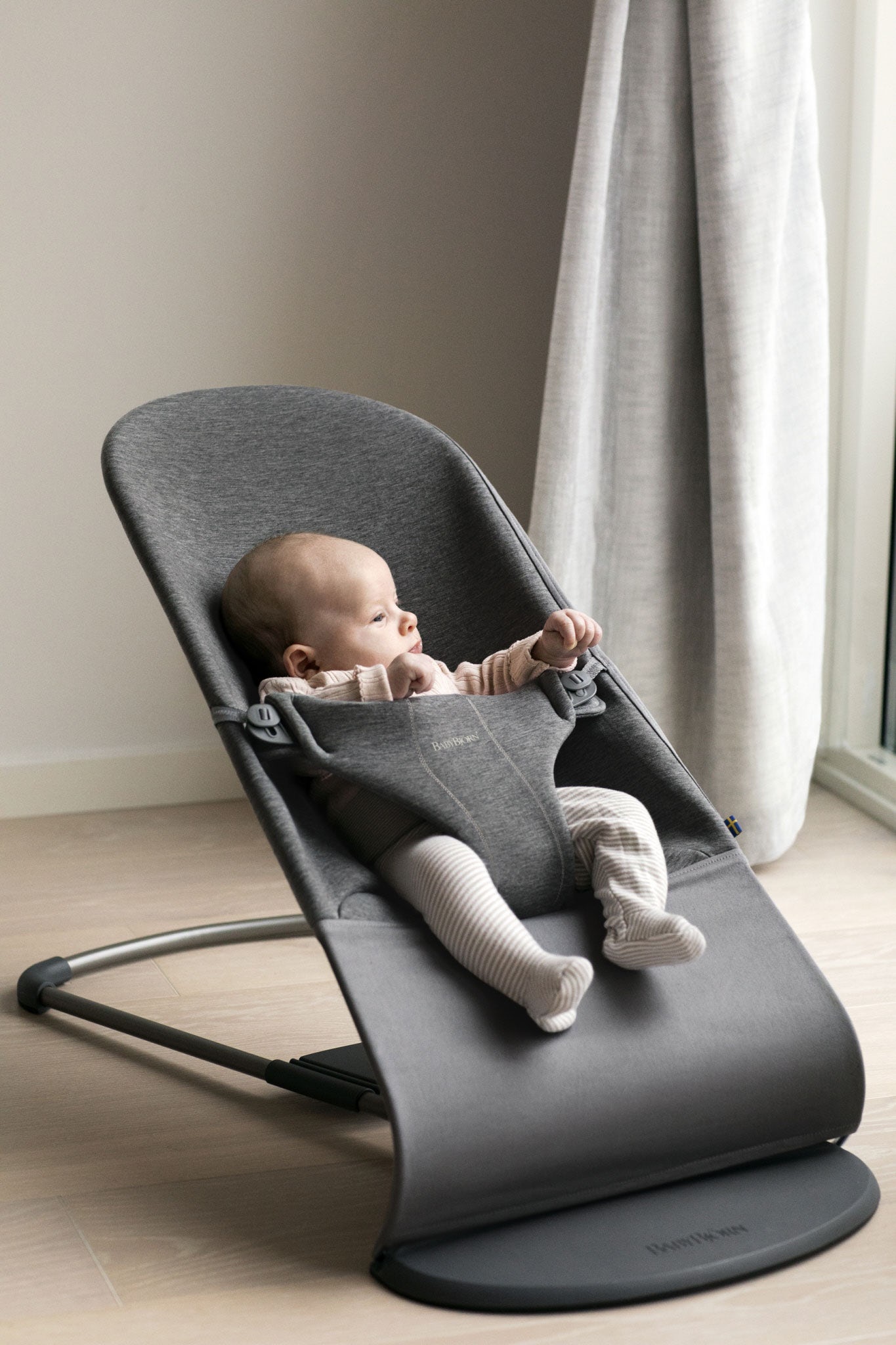 Babybjörn Babysitter Bliss - Charcoal Grey 3D Jersey - 3