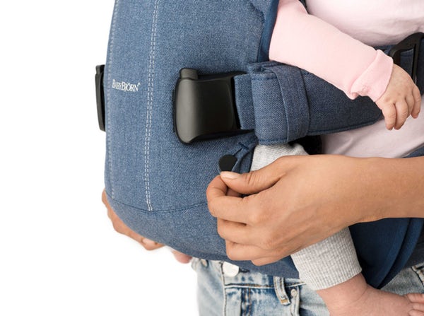Babybjörn Bärsele One - Denim Grey / Daerk Grey  Cotton Mix - 6