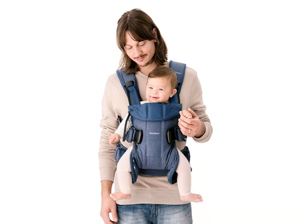 Babybjörn Bärsele One - Denim Grey / Daerk Grey  Cotton Mix - 3