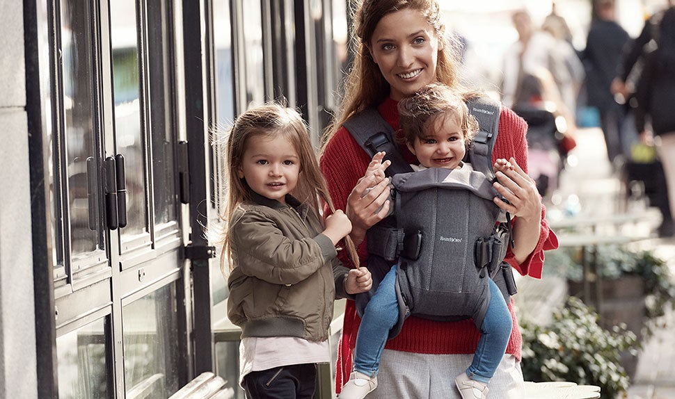 Babybjörn Bärsele One - Denim Grey / Daerk Grey  Cotton Mix - 7