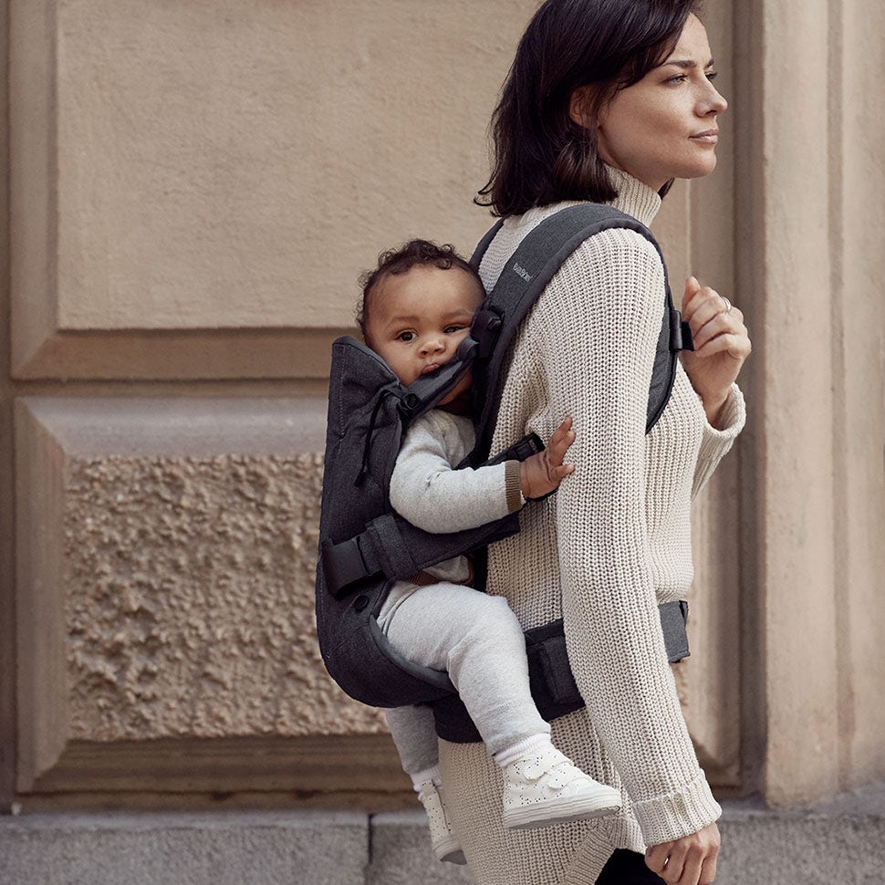 Babybjörn Bärsele One - Denim Grey / Daerk Grey  Cotton Mix - 8