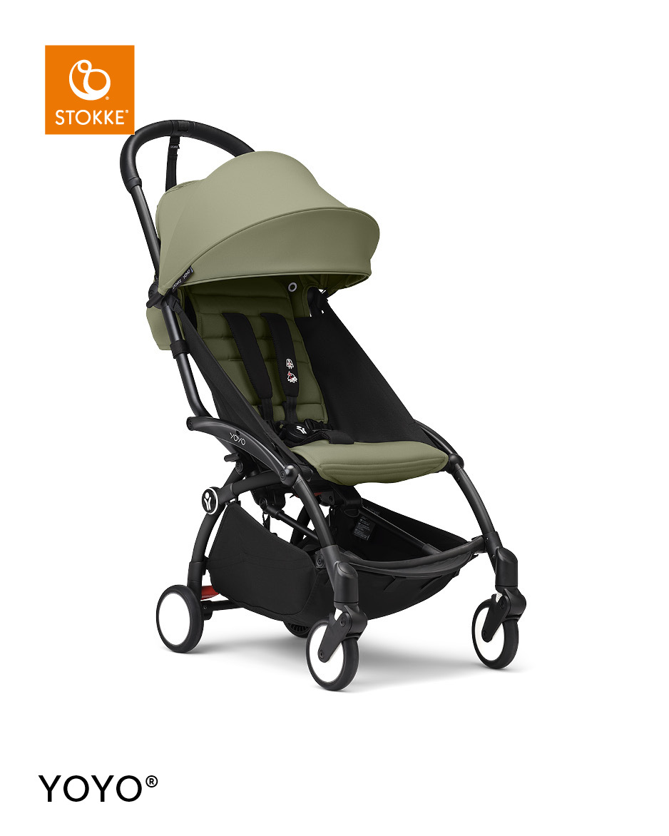 Stokke YOYO³ 6+ Black - Olive ~ Visningsexemplar ~ - 2