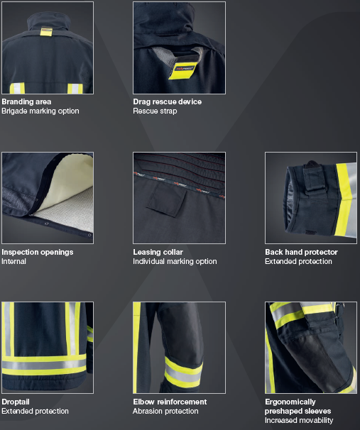 Brannbekledning, TEXPORT FIRE SURVIVOR JAKKE  X-TREME®, PBI®, FUNCTION BEAR, EN 469:2020 - 4