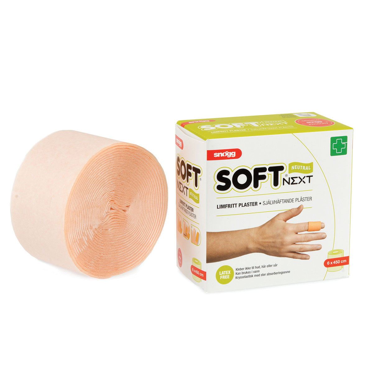 Soft NEXT 6 cm x 4,5 m Limfritt plaster, 11,5 x 11,7 x 6,5cm, Vekt 60g - 2