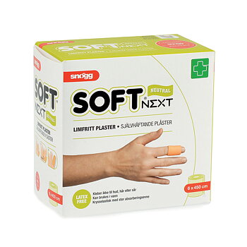 Soft NEXT 6 cm x 4,5 m Limfritt plaster, 11,5 x 11,7 x 6,5cm, Vekt 60g