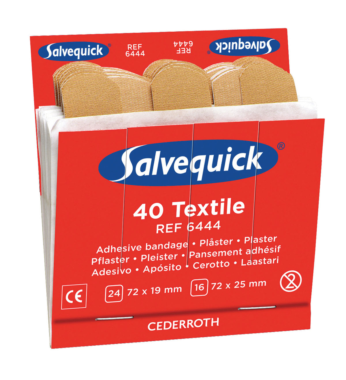 Tekstilplaster 6 pkn Salvequick 
