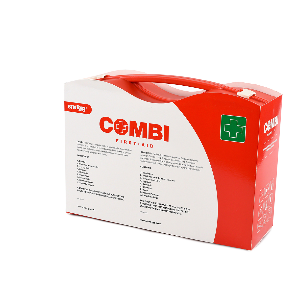 Førstehjelpskoffert, Snøggkofferten Combi inntil 25 pers. H: 29 cm, B: 39,5 cm, D: 13,5 cm - 5