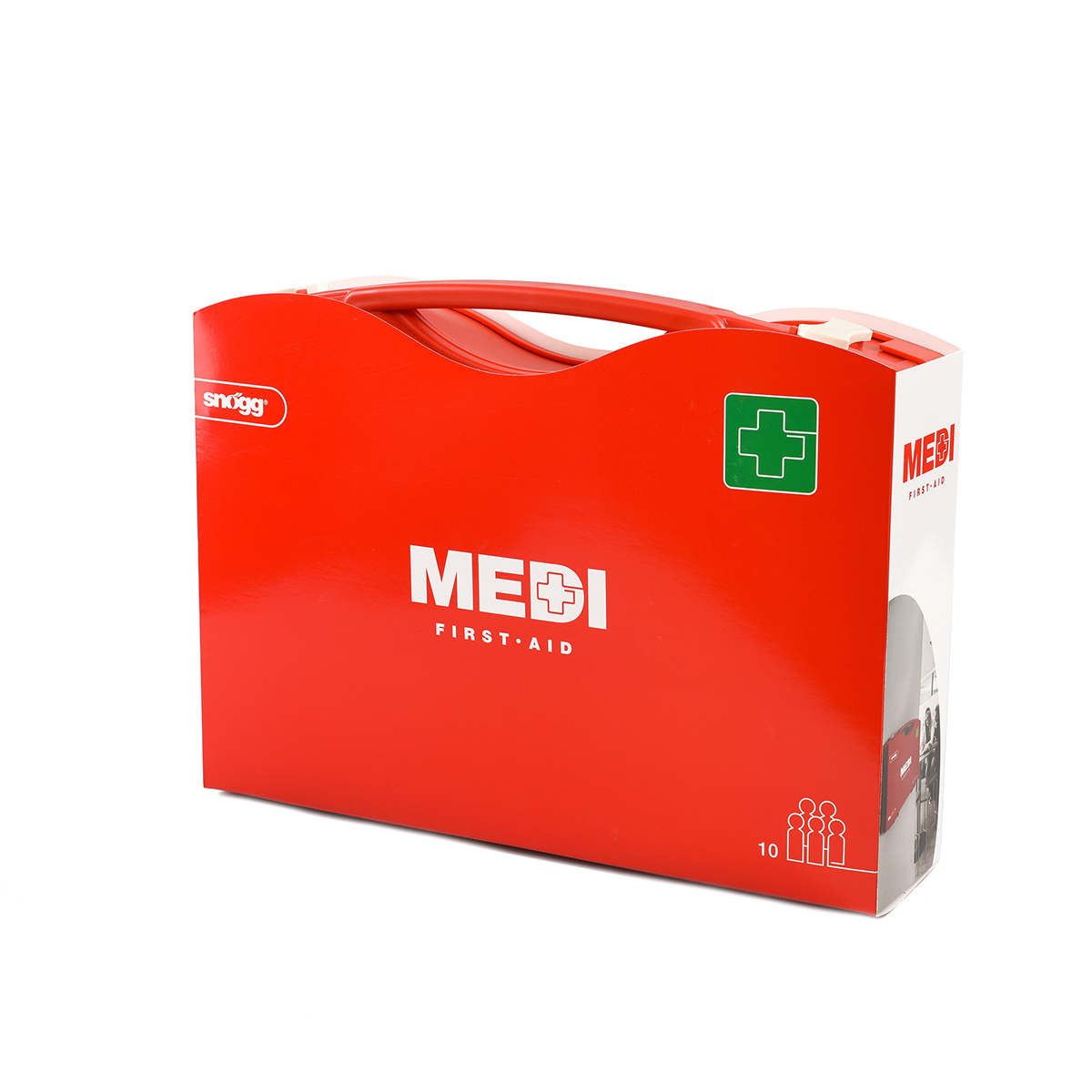 Førstehjelpskoffert, Snøggkofferten Medi Snøggkofferten Medi, inntil 10 pers. H: 29 cm, B: 39,5 cm, D: 9 cm - 4