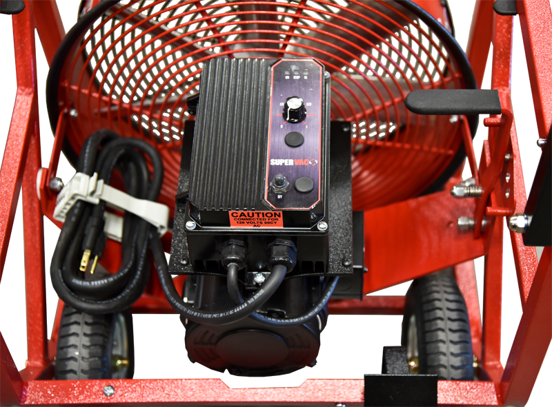SuperVac Elektrisk Vifte 720-EVS, 230 VAC drift. Vår 20" vifte i 7 Serien med variabelt turtall. Ytelse 23,426 cmh cmh "AMCA 240 Certified" - 6