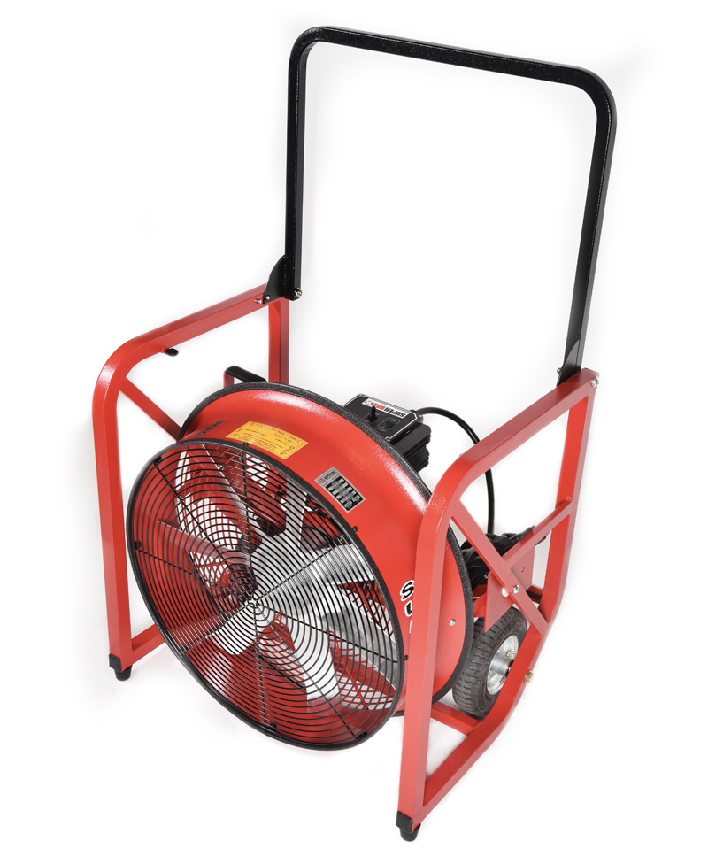 SuperVac Elektrisk Vifte 720-EVS, 230 VAC drift. Vår 20" vifte i 7 Serien med variabelt turtall. Ytelse 23,426 cmh cmh "AMCA 240 Certified"