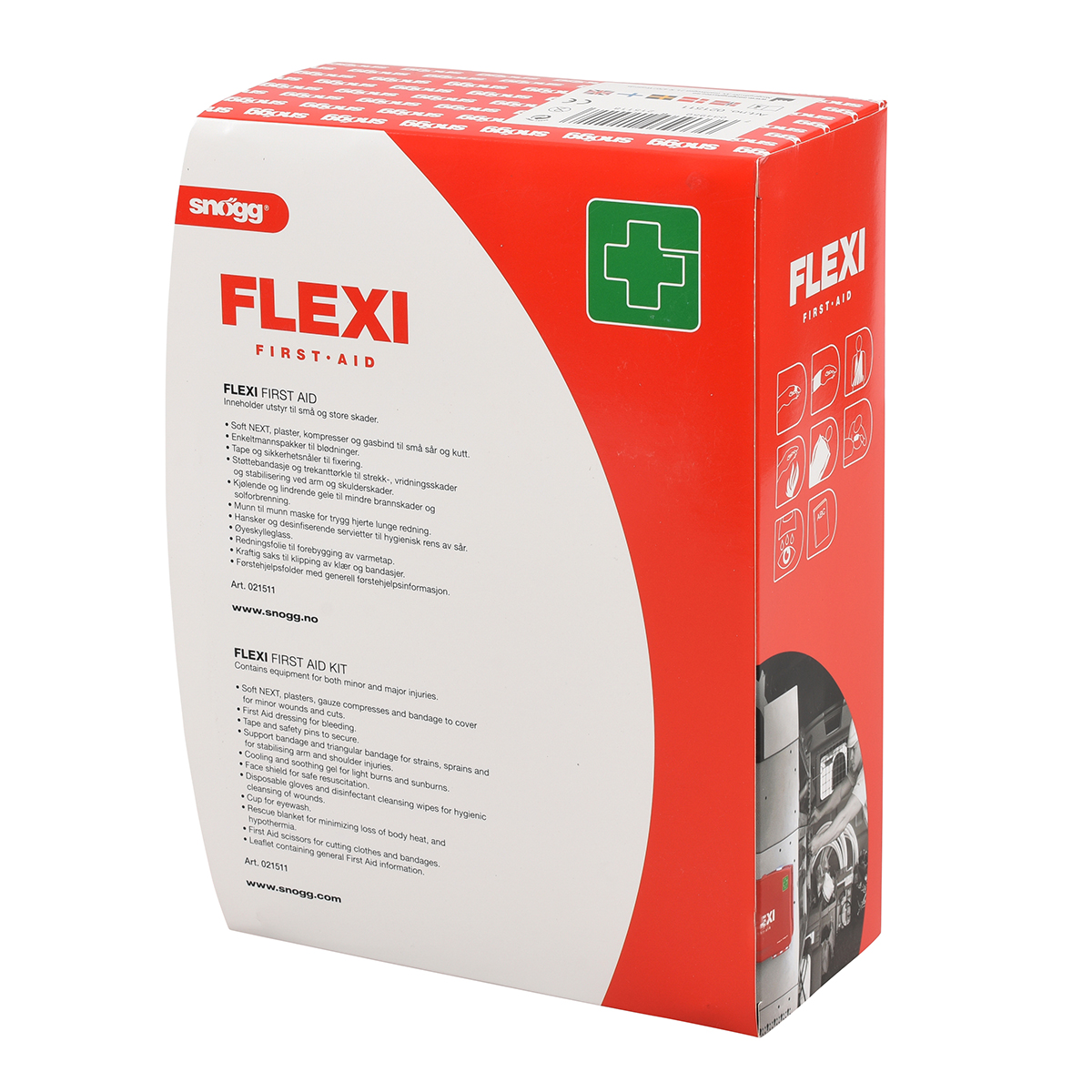 Førstehjelpskoffert, Snøggkofferten Flexi, inntil 5 pers. H: 20,5 cm, B: 26 cm, D: 9,5 cm - 5