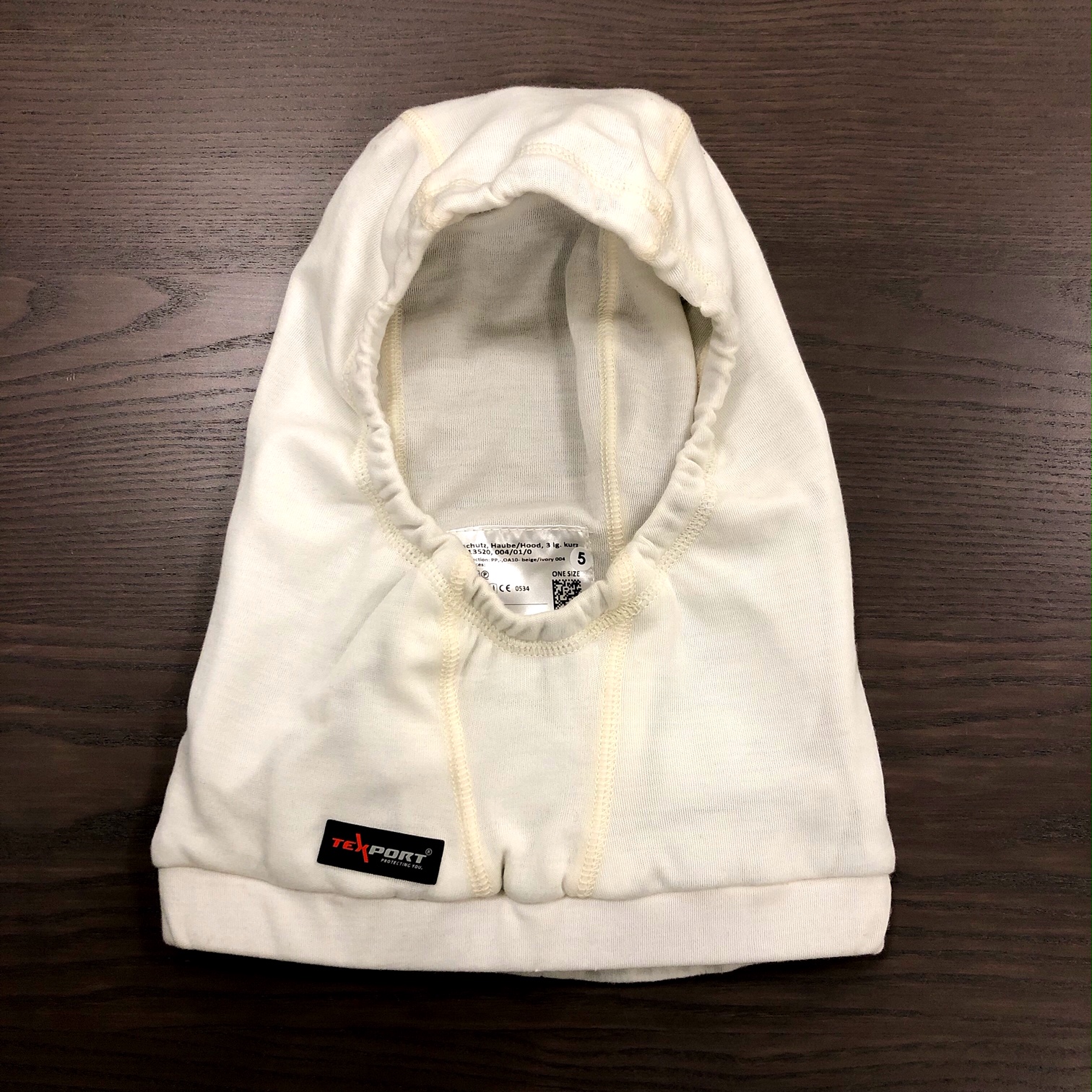 Røykdykkerhette kort, TEXPORT FIRE  HOOD , 2 lags i Aramid, Beige - 2