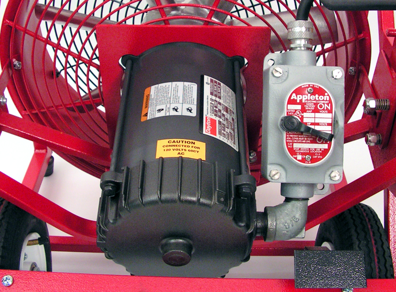 SuperVac Elektrisk Vifte 716-EXP, 230 VAC drift. Vår 16" vifte i 7 Serien som er EX godkjent. Ytelse 10,007 cmh "AMCA 240 Certified" - 6