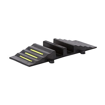 Slangebro, gummi, 2 kanaler, Ø70 mm
